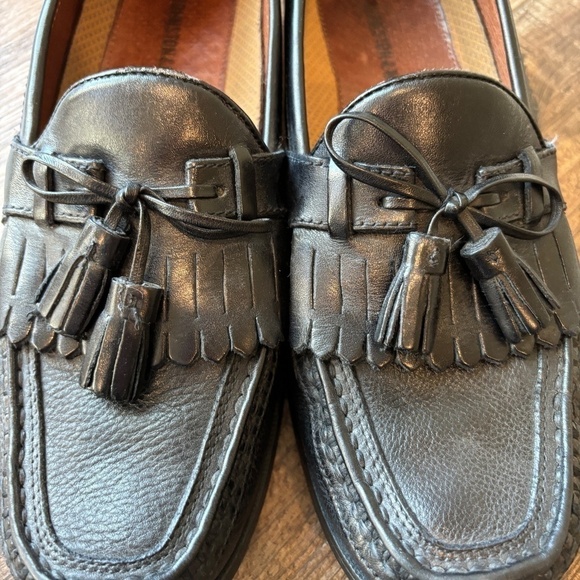 Johnston & Murphy Aragon II Kiltie Tassel Loafer Black Leather Mens Size 8.5W - Picture 4 of 9